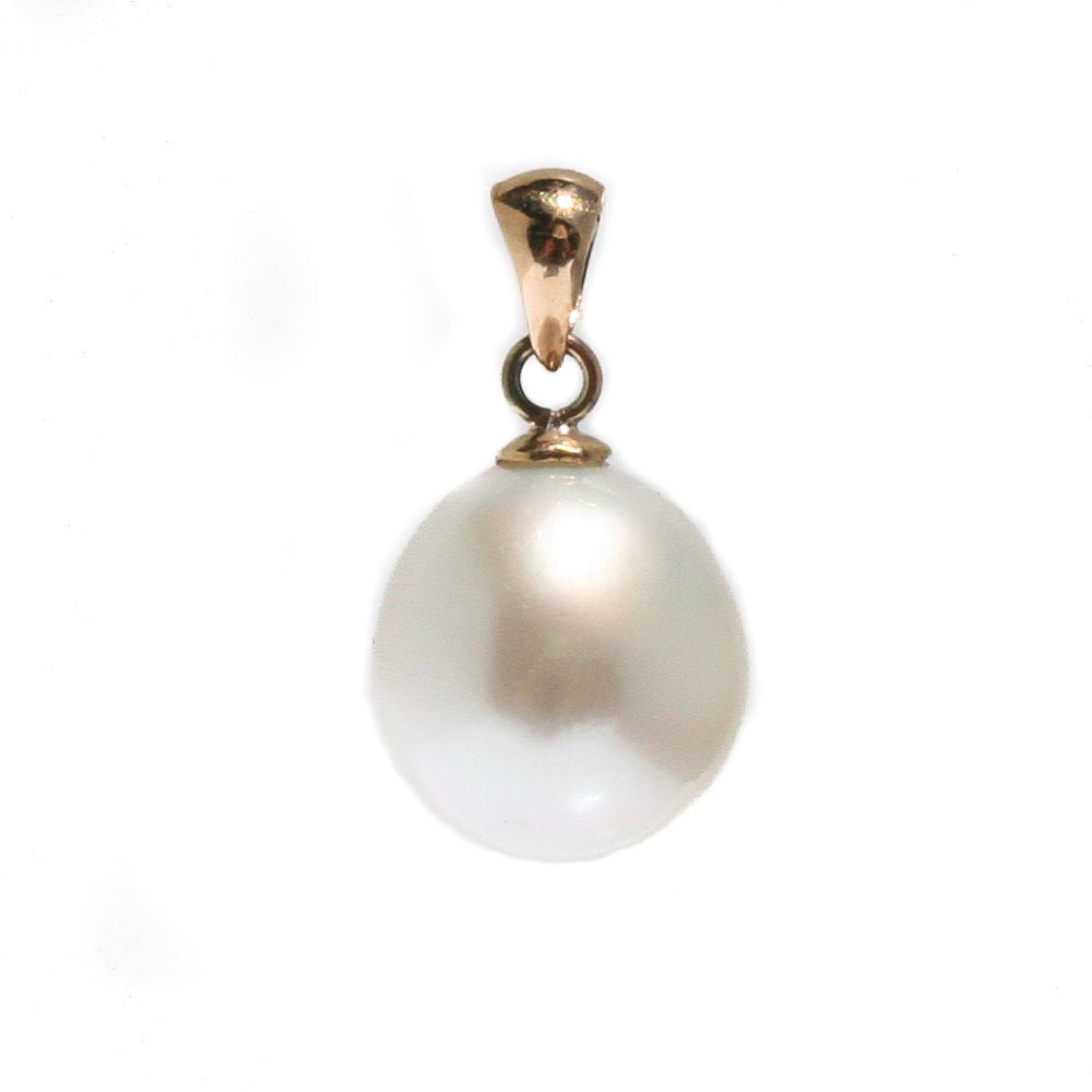 australian south sea pearl pendant 9ct yellow gold broome pearl jewellery