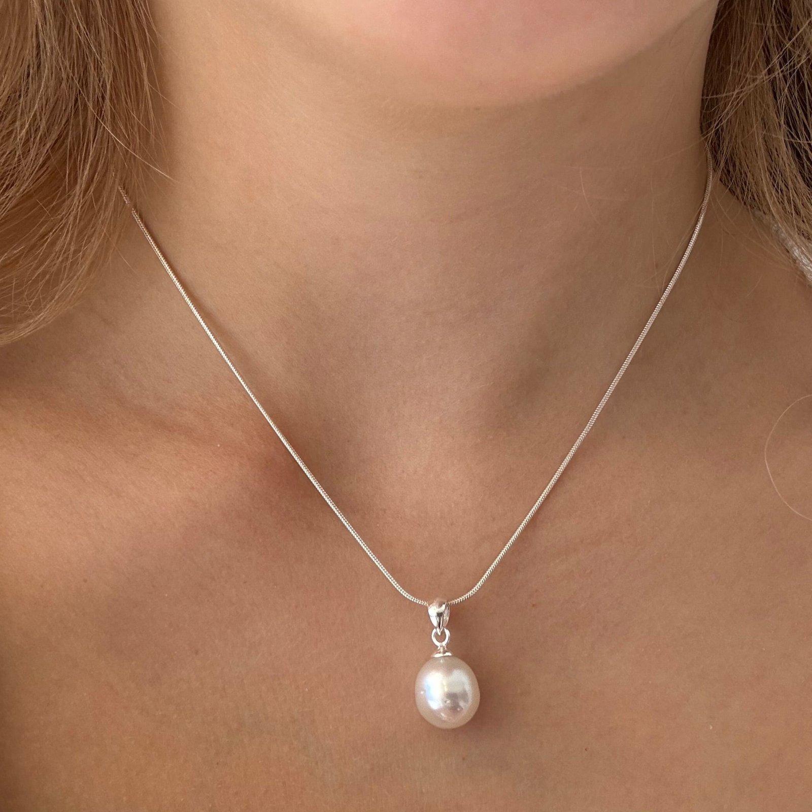 Australian South Sea Pearl Pendant set in sterling silver