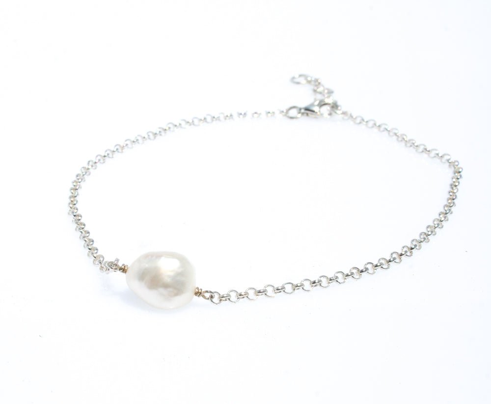 keshi pearl anklet