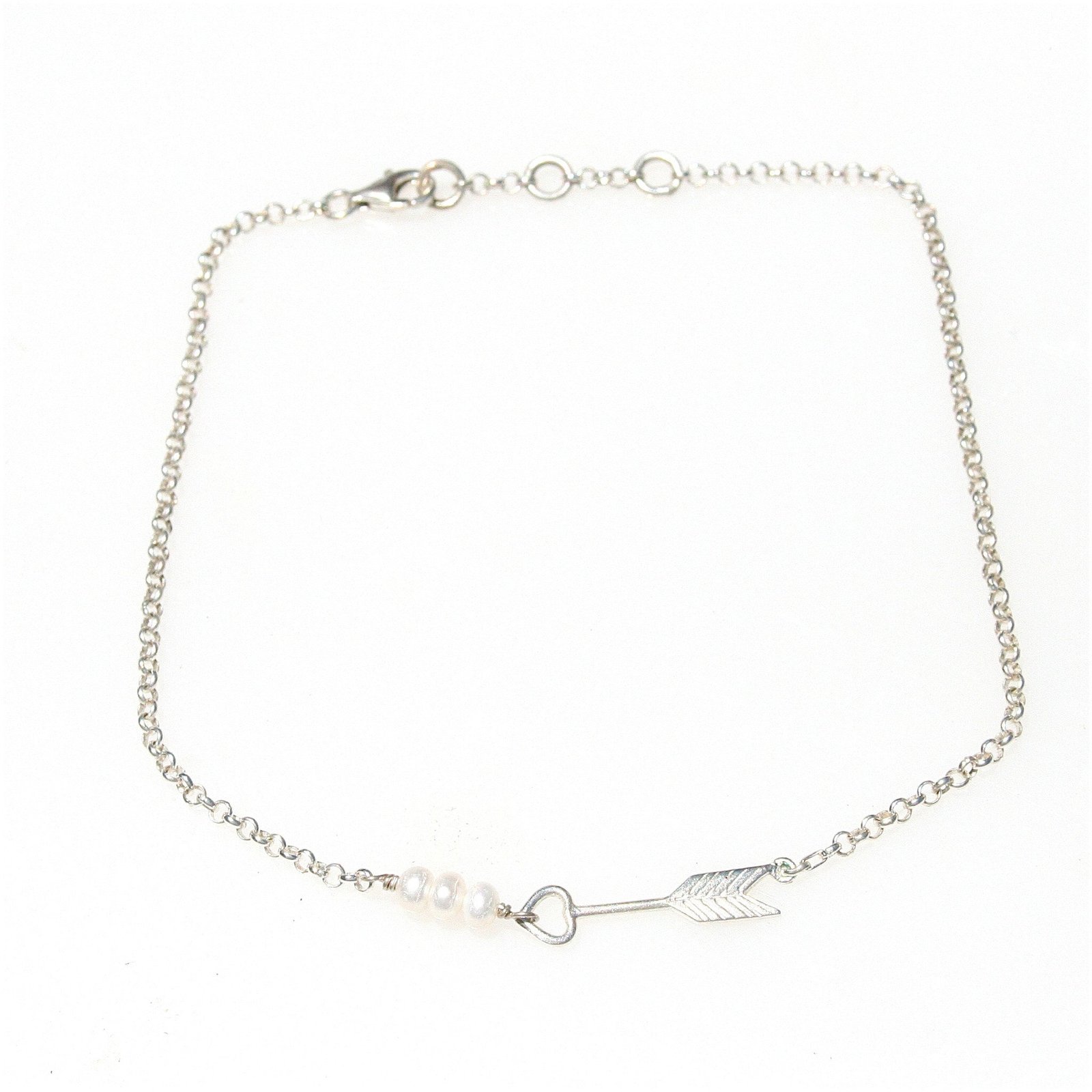 silver arrow anklet