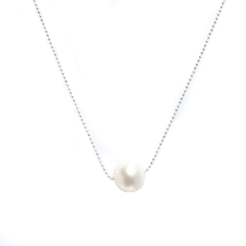“Australian South Sea pearl Sophie necklace in sterling silver designed in Broome Western Australia”