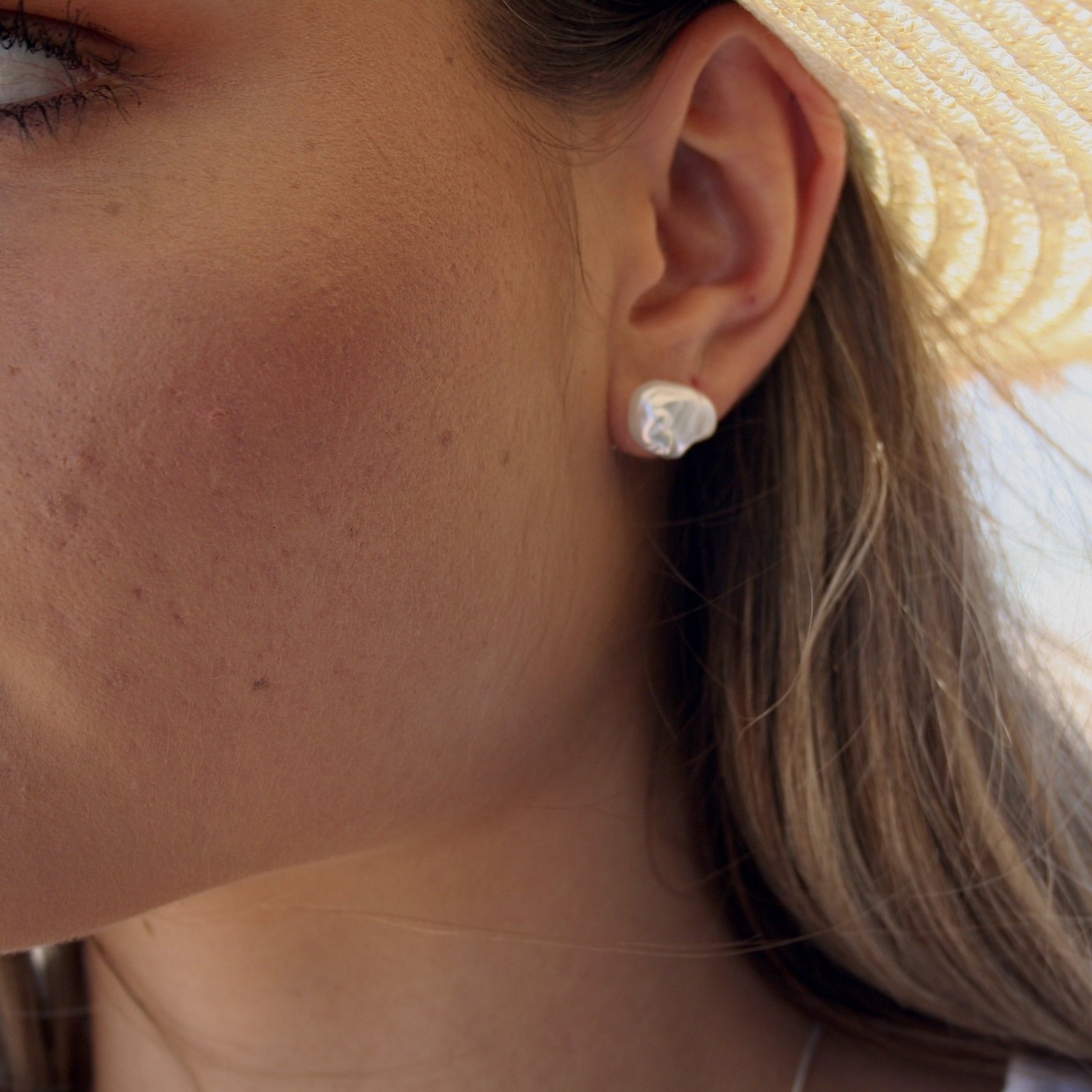 baroque pearl studs