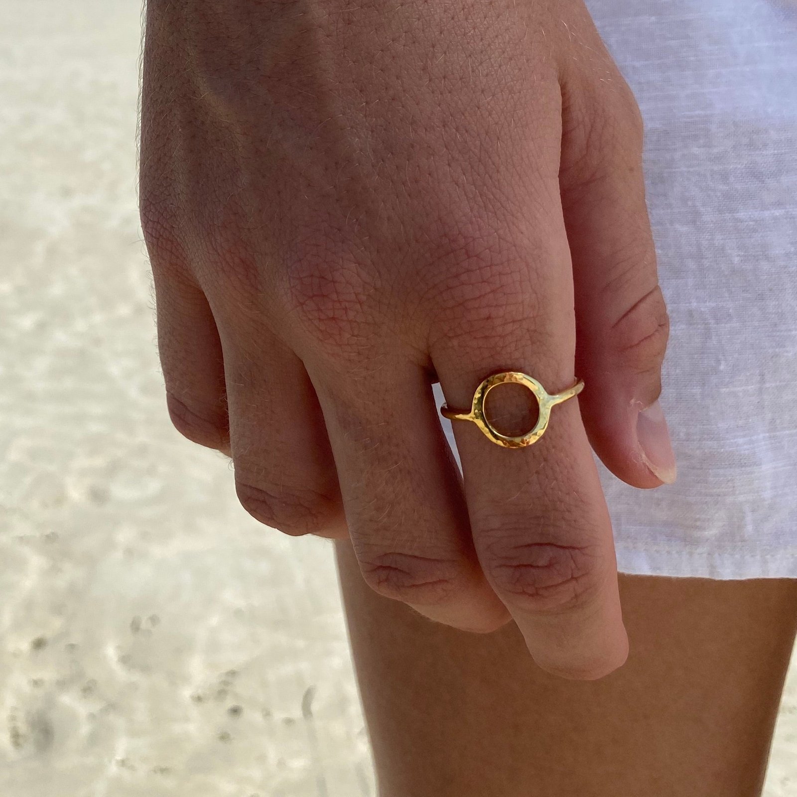 circle the sun ring gold