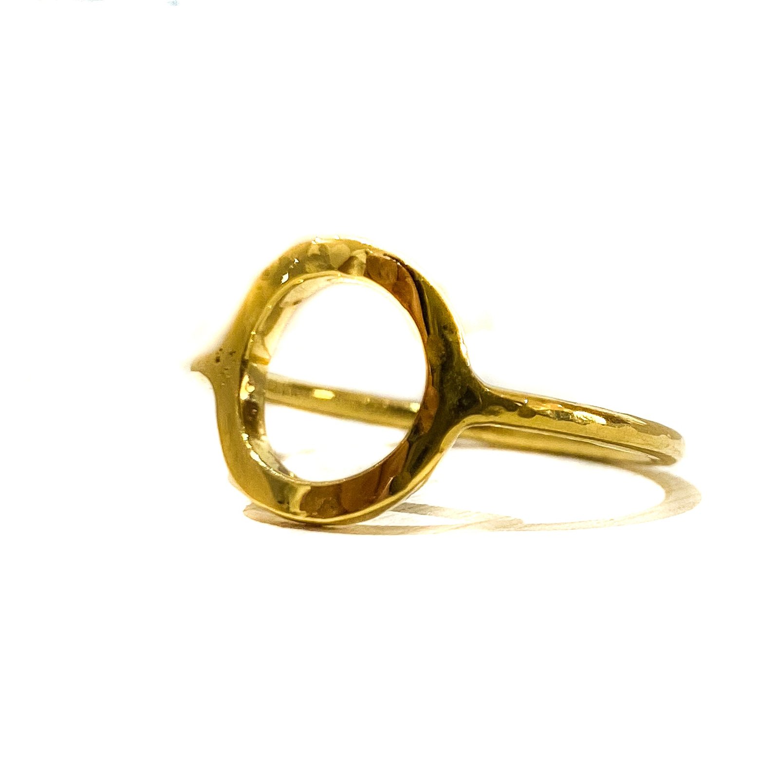 Circle the Sun Ring Gold crafted in gold vermeil over 925 sterling silver