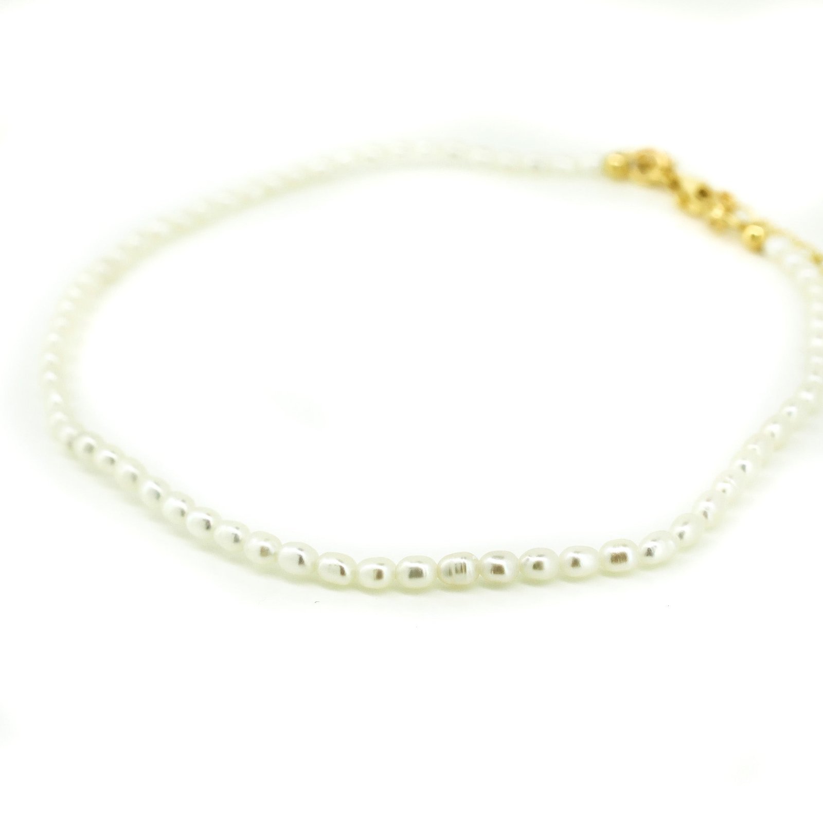  pearl anklet gold