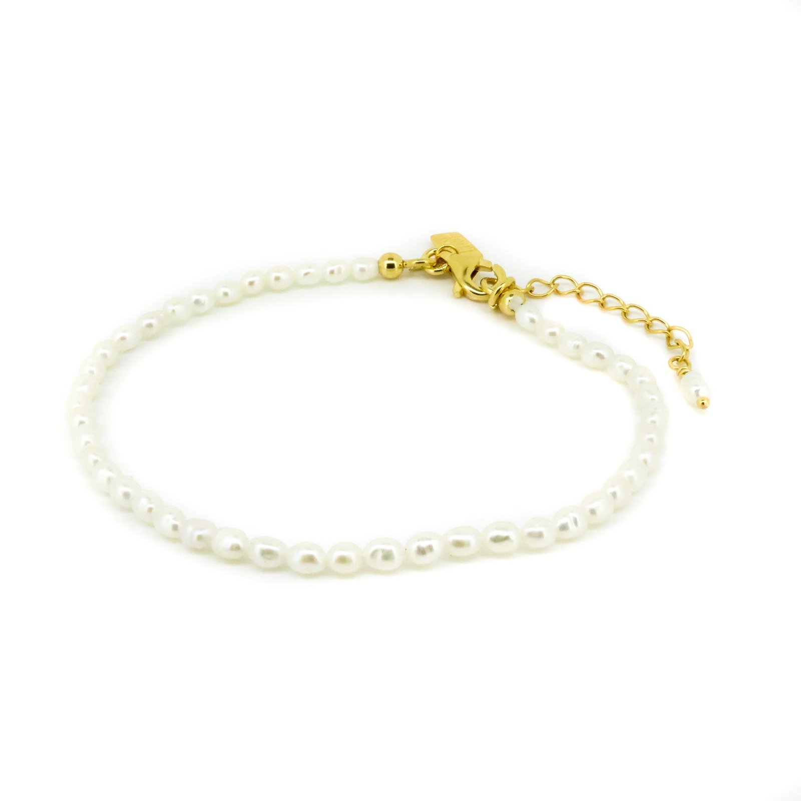 Mermaids Treasure Pearl Bracelet Gold crafted in premium gold vermeil over sterling silver featuring genuine freshwater pearls in an elegant coastal-inspired bracelet design.