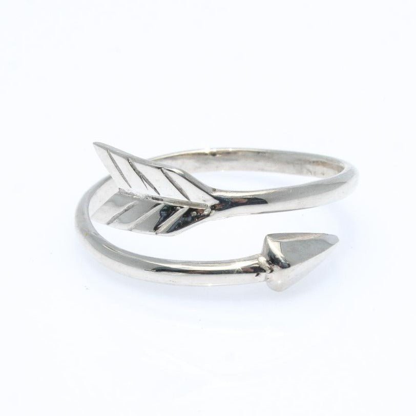 Arrow sterling silver ring